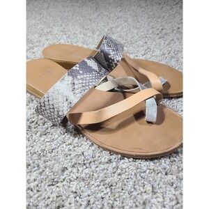 Dolce Vita Paddy Snake Print Flip Flop Sandals women's 9.5